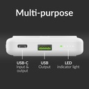 Mobilize Magnetic Wireless Magsafe Compatible PD Stand Power Bank 10000mAh 15W White