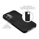 Mobilize Magsafe Compatible Premium Leather Case Apple iPhone 15 Black
