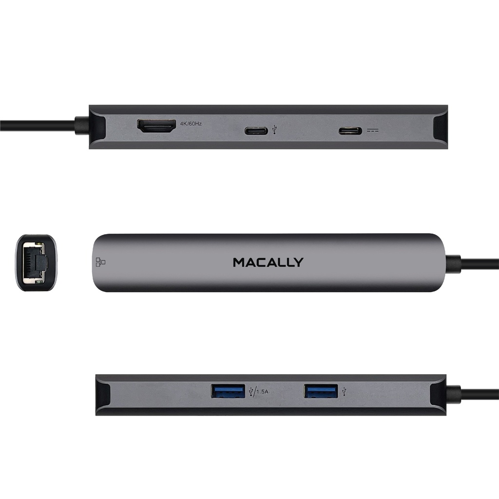 Macally UCDOCK Aluminium USB-C multiport hub