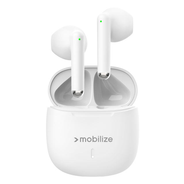 Mobilize Wireless Earbuds White