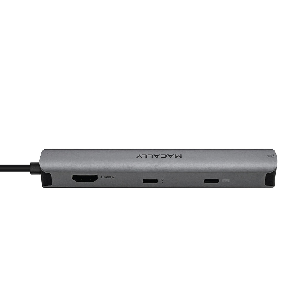 Macally UCDOCK - Aluminium USB-C multiport hub - Silver