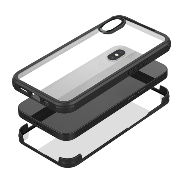 Mobilize Tempered Glass 360 Protection Case Apple iPhone Xs Max Black