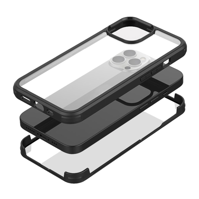 Mobilize Tempered Glass 360 Protection Case Apple iPhone 13 Pro Max Black