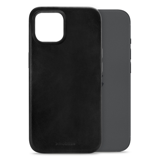 [MOB-MCPLCB-IPH15] Mobilize Magsafe Compatible Premium Leather Case Apple iPhone 15 Black
